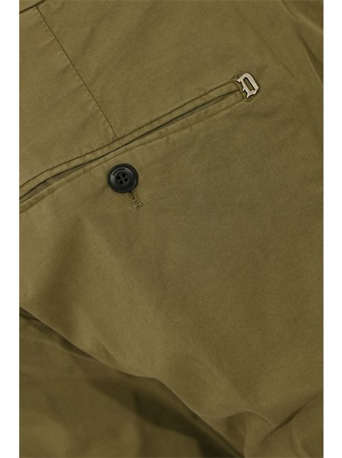 Pantalone Gaubert in cotone stretch Verde Divisa DONDUP | UP235 GSE046U PTD637
